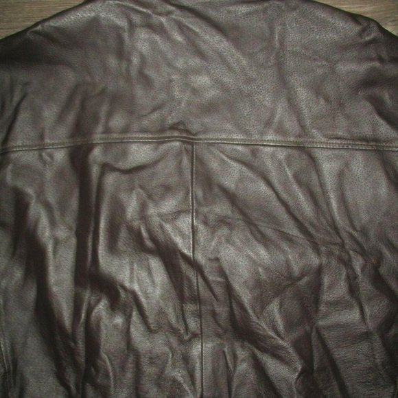 Airborne Leather Bomber Jacket XXXL Brown - Picture 5 of 6